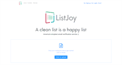 Desktop Screenshot of listjoy.com